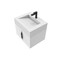 Castello Usa Nile 24-inch White Vanity Set with White Top and Black Handles CB-MC-24W-BL-2053-WH - alternate 7